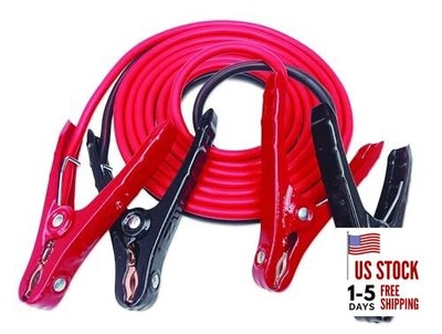  Heavy-Duty Jumper Cables for Car, Includes 8 Gauge Wire Conductor 12' 12ft 8ga