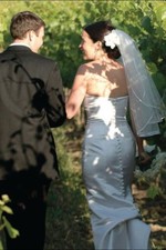 Bridal Wedding Veil White 2 Tiers Elbow Length 1/4in 6mm Satin Ribbon Edge