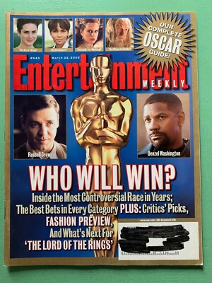 ENTERTAINMENT WEEKLY 22-March-2002 OSCARS Norah Jones Lauren Graham Ridley Scott