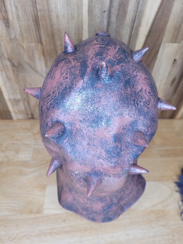 Zombie Goblin Full Head Mask & Half Head Undead Helmet Skeleton Mask Set Of 2 - Picture 8 of 23