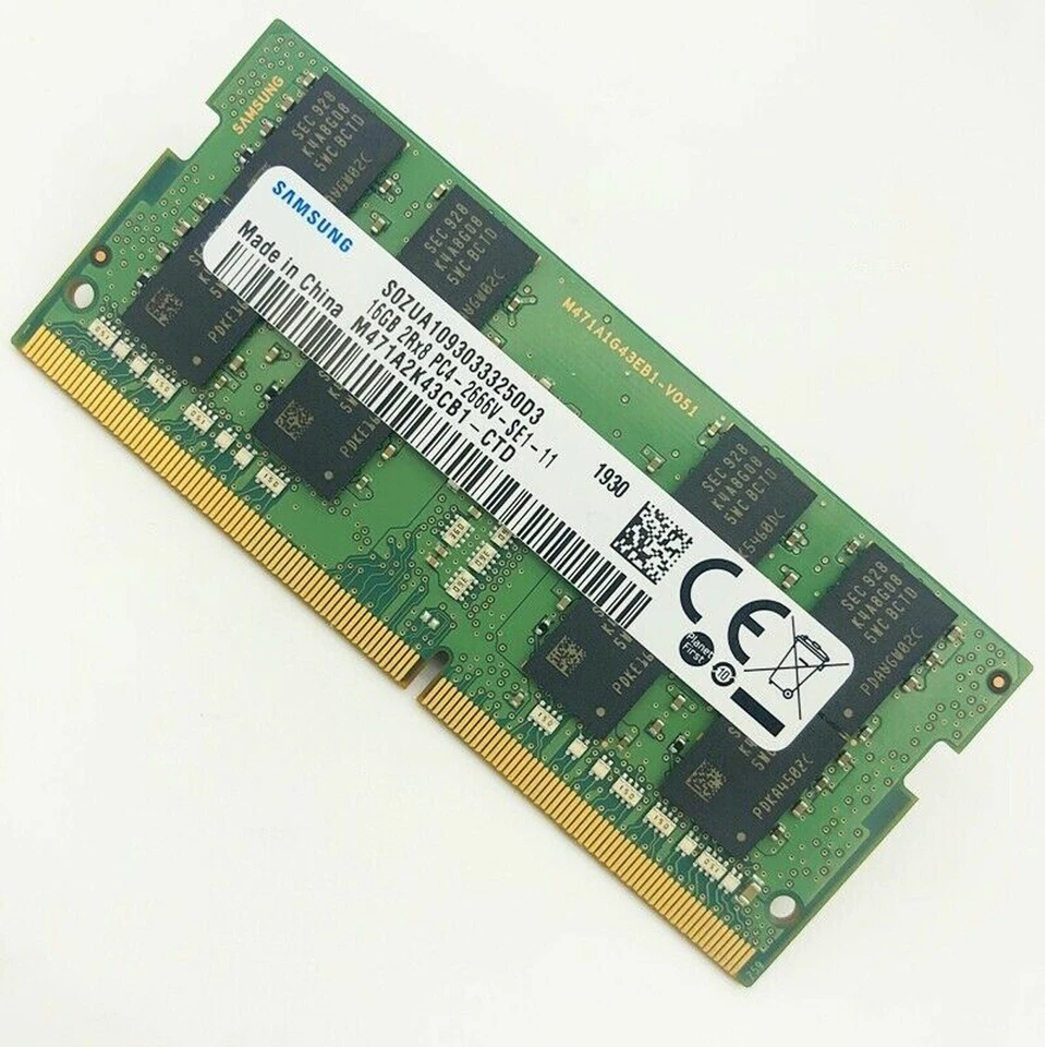 Samsung 16GB DDR4 2666MHz PC4-21300 Laptop SODIMM Memory Ram M471A2K43CB1-CTD - Image 3 of 3