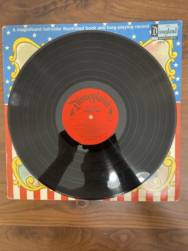 Disneyland America Sings 1974 LP By Burl Ives W/Book Walt Disney NEAR MINT - Picture 12 of 12