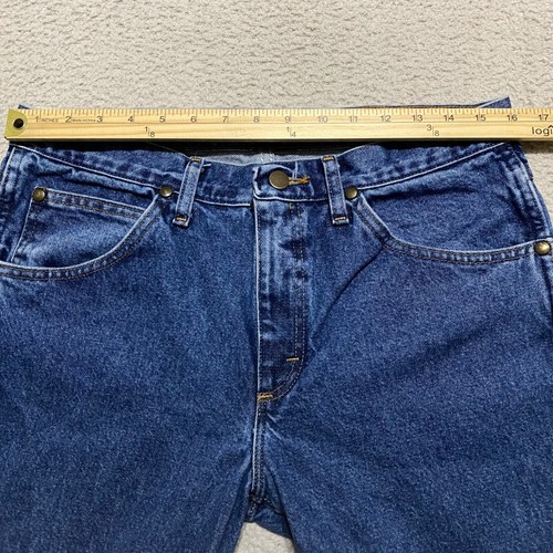 Wrangler Jeans Mens 33x30 Blue Denim Medium Wash 36MWZ Straight Slim Mid Rise - Imagen 5 de 12