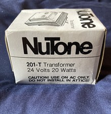Nutone 201-T Transformer 24 Volt 20 Watts NEW Open Box