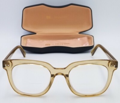 MUSE × Hilary Duff Clara/Tan Square 48×20-145 Eyeglasses w
