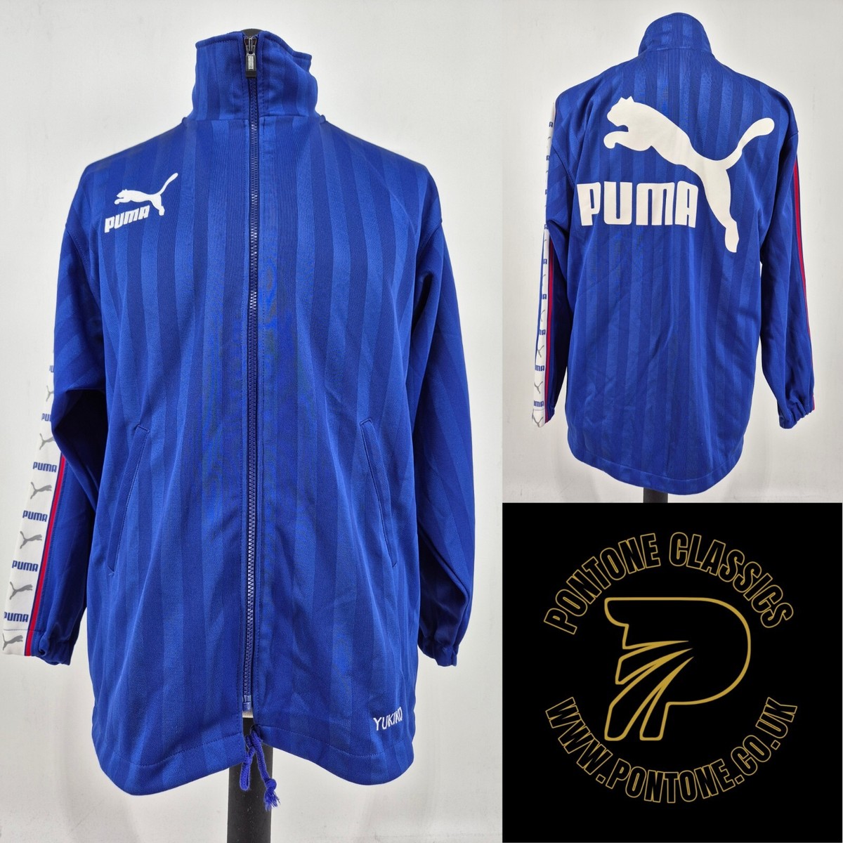 Vintage Puma X Hit Union Track Top L Blue Red White Asia Release