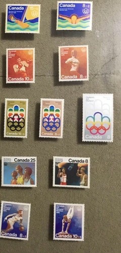 Olympics Canadian Games Stamps Montreal 1976 Memorabilia Rare Collectible Lot 17 - Picture 5 of 7