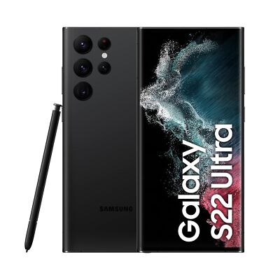 New Sealed Samsung Galaxy S22 Ultra 5G SM-S908U Factory Unlocked 128/256/512GB