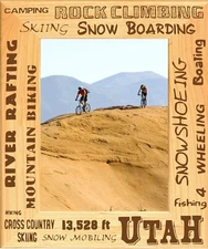 Utah Activities Laser Engraved Wood Picture Frame Portrait (4 x 6)