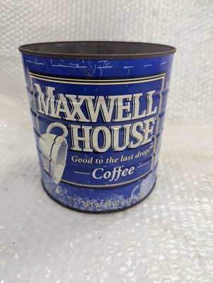 Vintage Maxwell House Coffee Good To The Last Drop Metal Can 39oz Empty No Lid 