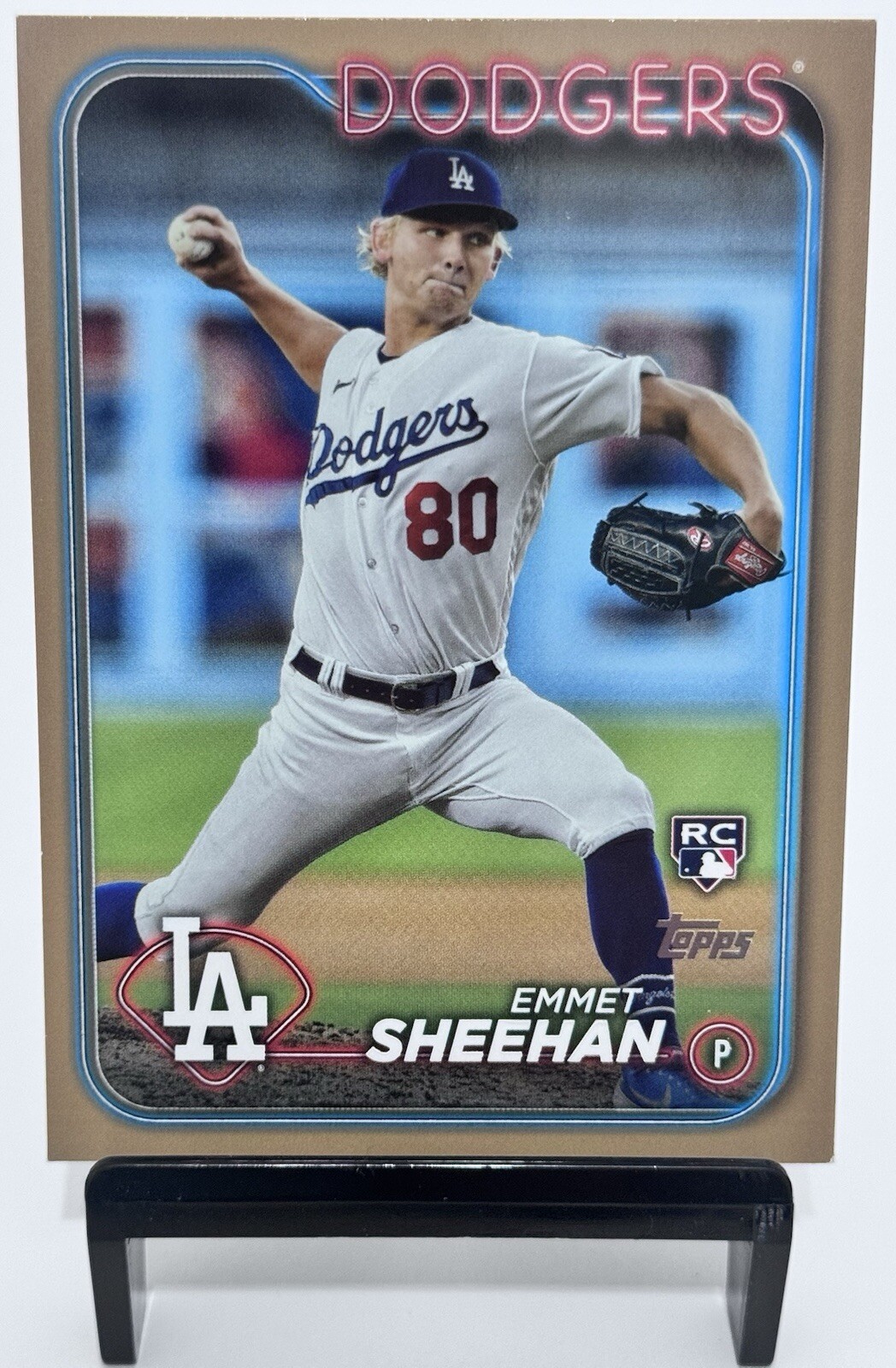 2024 Topps Gold /2024 Emmet Sheehan RC Rookie #283 Los Angeles Dodgers