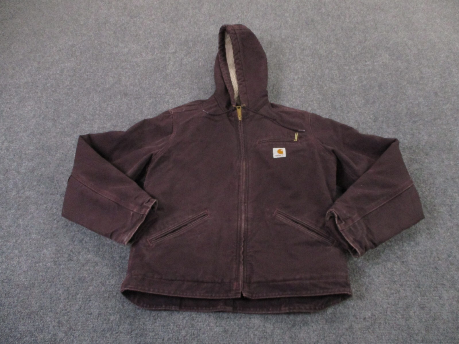 Carhartt Women S Purple Sherpa Lined Heavy Work Jacket WJ141 for Outdoor Hiking