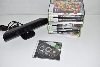 Xbox 360 VIDEO GAME LOT OF 11- DARK SOULS DISC-  KINECT SYSTEM   (GEV4)