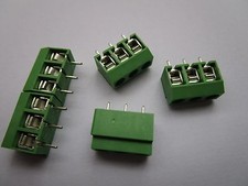 40 pcs Green 3pin/way 5.0mm Screw Terminal Block Connector Wire Protector DC126V