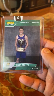 Devin Booker 2017-18 Panini Instant 3 Point Champion One Of One 6/10 Rare!