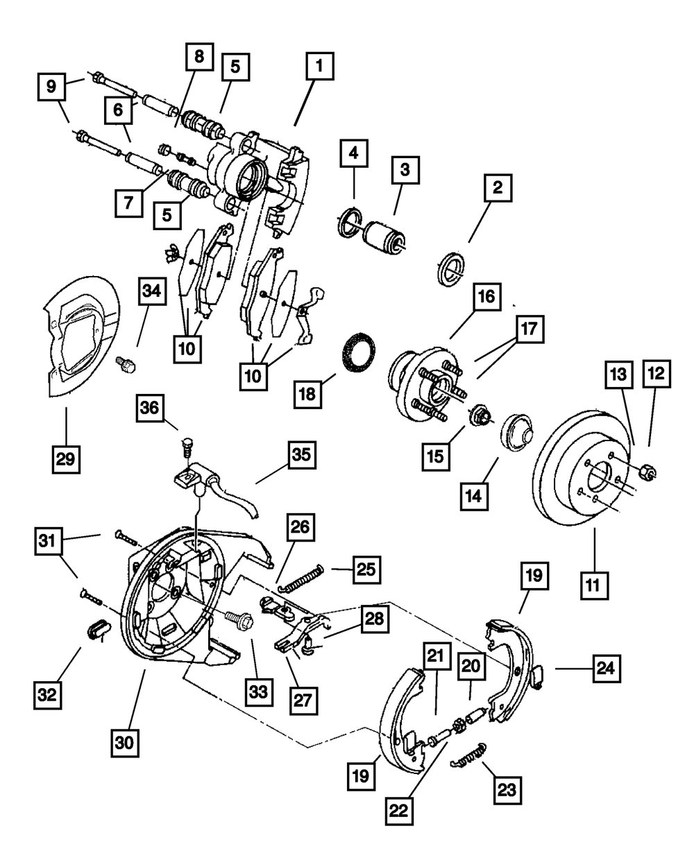 Genuine Mopar Disc Brake Pad Kit 5011630AB