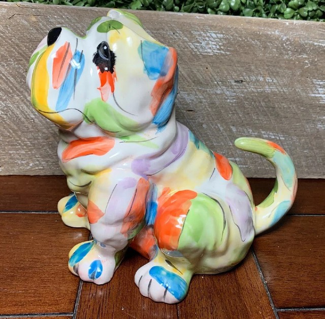 Blue Sky Clayworks English Bulldog Dog Teapot (Missing Lid) Bluesky eBay