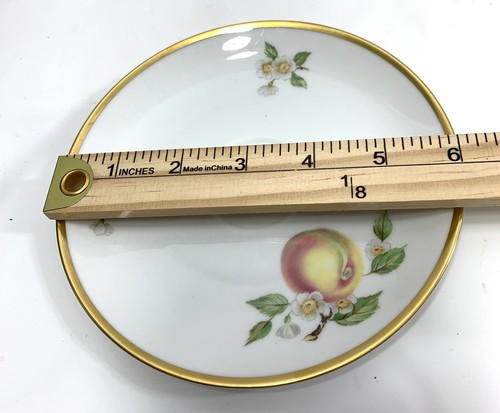 Vtg Hutschenreuther Selb Tea Cup & Saucer LHS Bavaria Germany Pasco Peach - Picture 11 of 12