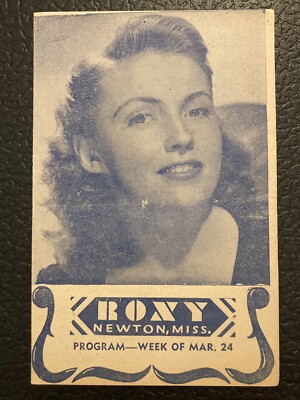 1947 ROXY THEATRE Newton Miss.MOVIE HERALD!Joan Leslie PETER LORRE S.Greenstreet
