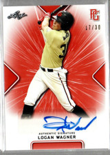 2021 Leaf Perfect Game Showcase Orange #BALW1 Logan Wagner Auto /30