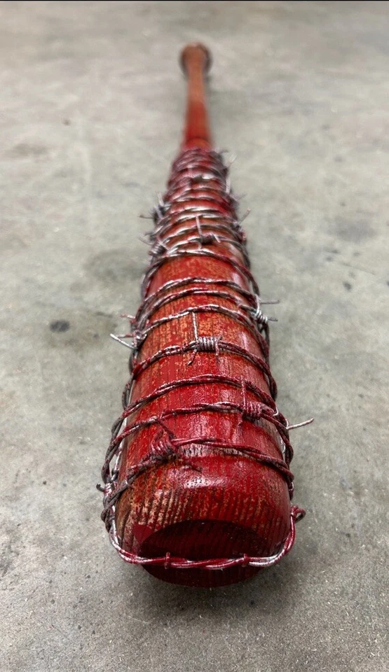 "Lucille" REAL Negan Madera Dura Réplica-Versión Apocolipse🩸 Foto 3 de 3