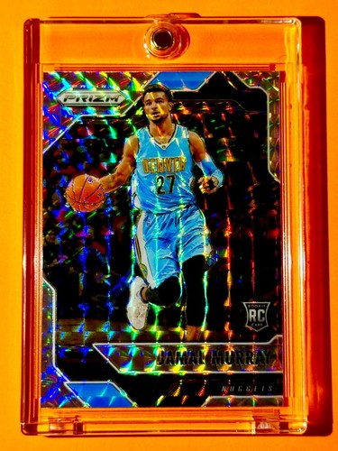 Jamal Murray RARE MINT SILVER REFRACTOR ROOKIE CARD PANINI PRIZM MOSAIC RC! - Picture 2 of 9