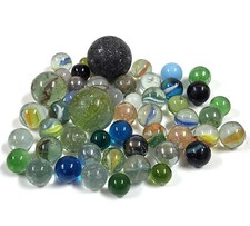 Collezione Di Biglie In Vetro Occhio Di Gatto Miste – 300g