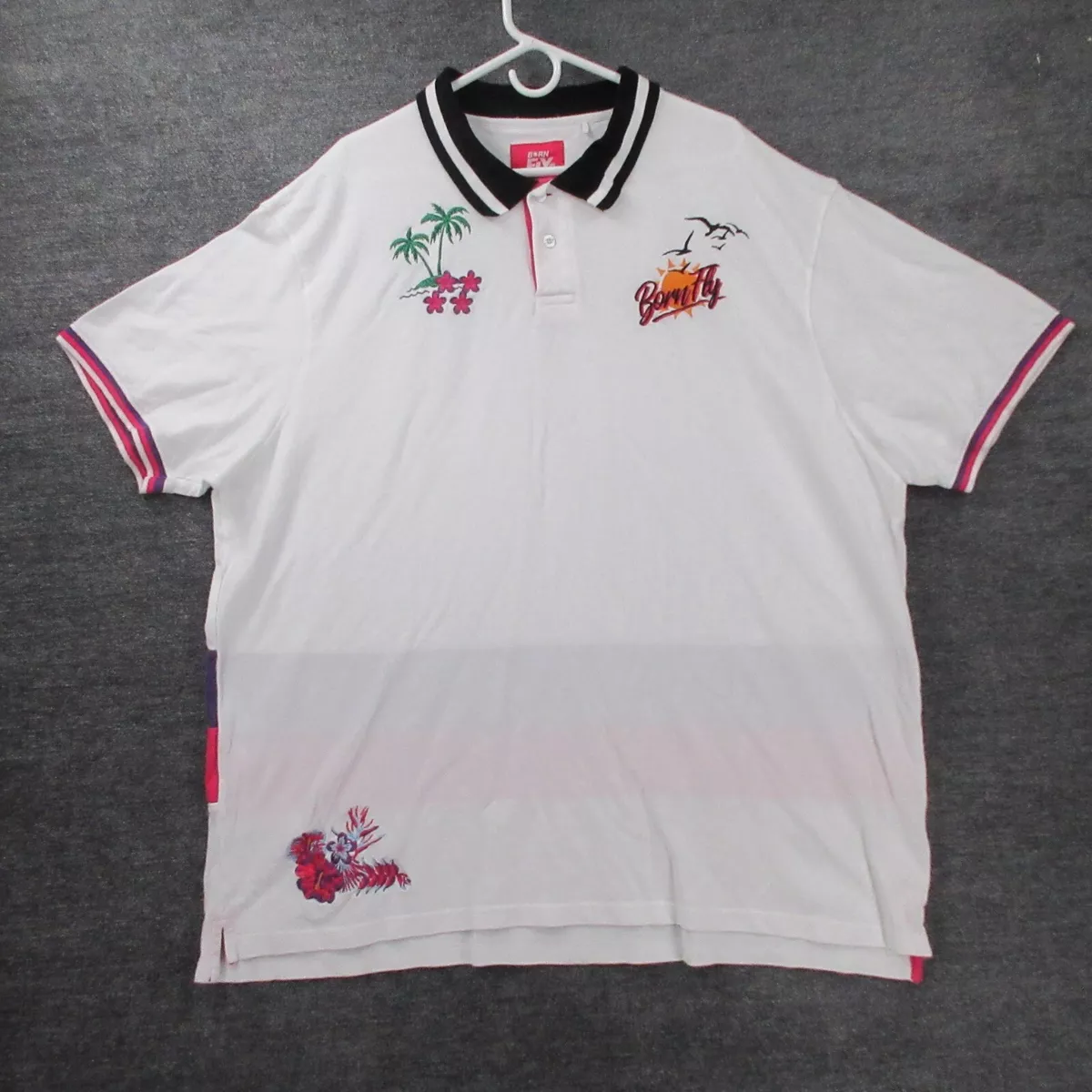 4xl white polo shirt
