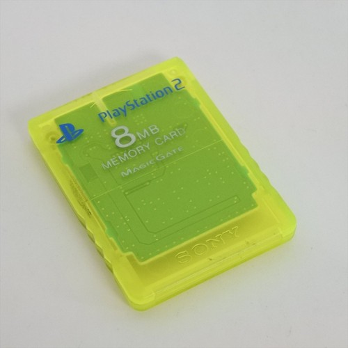 Sony Official Ps2 Memory Card Lemon Yellow 8mb Mde In China 1038 Playstation 2 Ebay