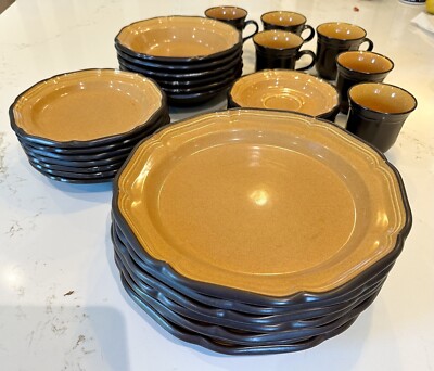 set of 32pcs-vintage Mikasa Italian Terrace in Bittersweet E8201