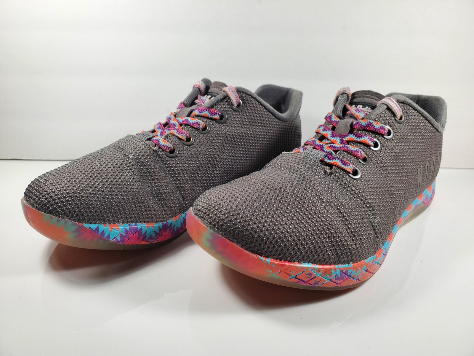 Nobull Unisex Gray PatchWork Rainbow SuperFabric … - image 3