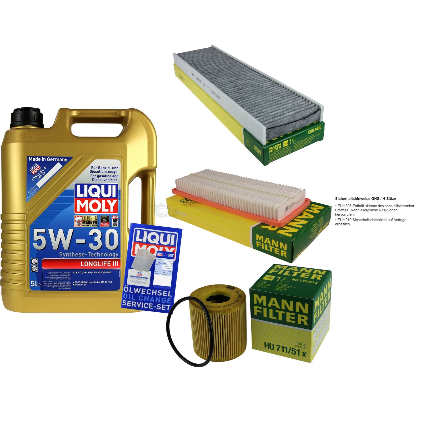 ZESTAW INSPEKCYJNY FILTR LIQUI MOLY OIL 5L 5W-30 do MINI Mini R56 Cooper S John Super mile widziana popularność