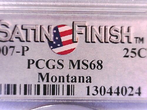 Montana 2007 P Washington State Quarter PCGS MS 68 Satin Finish 13044024 - Picture 3 of 3