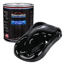 ProductionShop 1 Gallon High Gloss Super Jet Black Acrylic Enamel Auto Paint