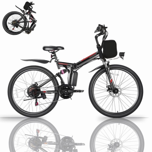 26'' Electric Bicycle Foldaing E-bike 500W 48V Battery Commuting Bicycle HOT🔥