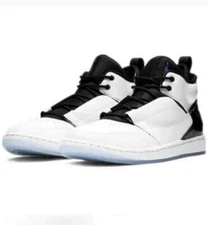 Nike Men's Jordan Fadeaway AO1329-100, White/Concord Black Size 11  /No Lid