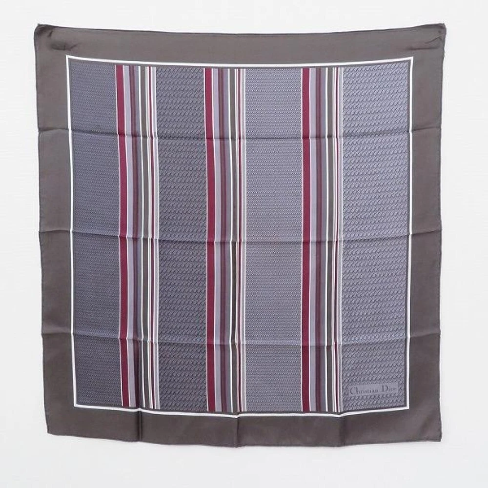 Christian Dior Foulard Soie Carré Trottx30 pouces Multicolore Soie 04889a