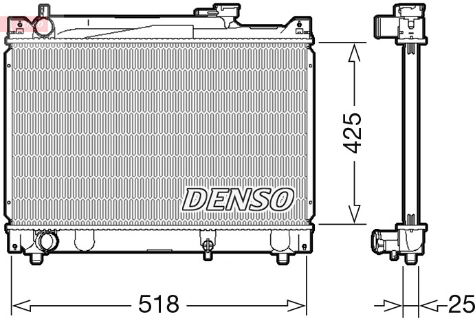 DENSO DRM47030 Radiator, engine cooling for SUZUKI