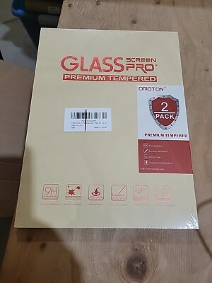 Omoton Glass Screen Pro Screen Protector For iPad 10.2''/Air 3/10.5'' - 2 Pack