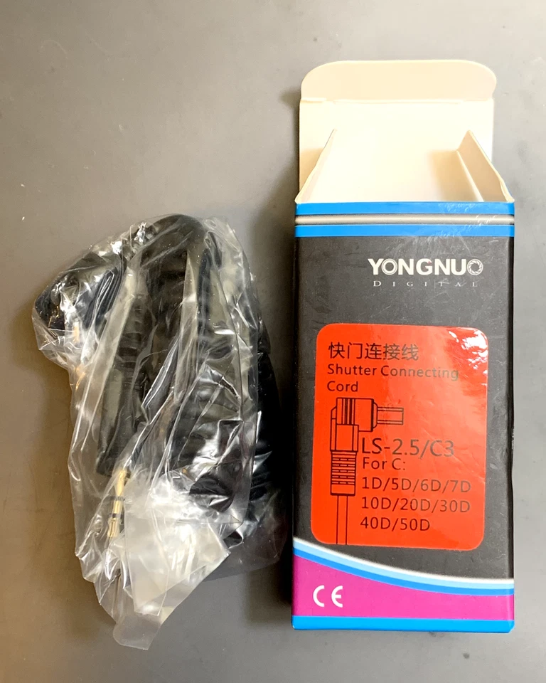 Yongnuo LS-2.5 Shutter Release Cable for RF-603 to Canon 7D (C3) Ships From USA - Image 3 of 4