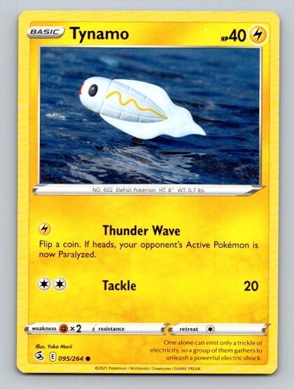 2021 Pokemon Card Fusion Strike Tynamo 95/264