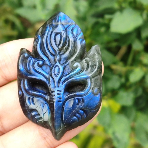 25Kinds Natural Labradorite Quartz Crystal Carved Skull Reiki Healing Decor - Picture 42 of 135