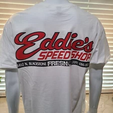 Classic Vintage Race T-shirt EDDIES SPEED SHOP FRESNO, CALIFORNIA