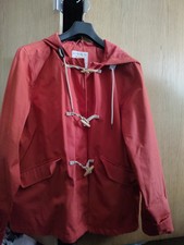Mantaray Waterproof Cotton Toggles Hood Jacket 16 Size New - Orange