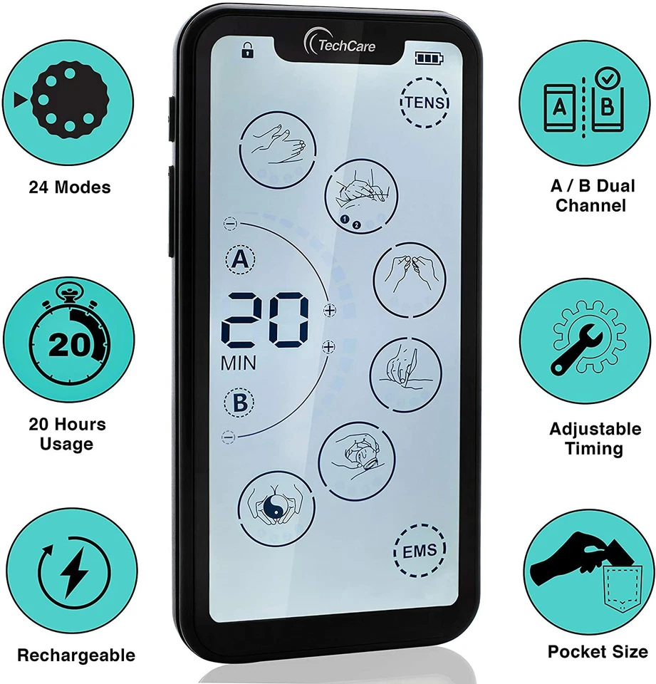 Tens Ems Portable Rechargeable Electrotherapy Machine Muscle Recovery Device - Image 4 of 4