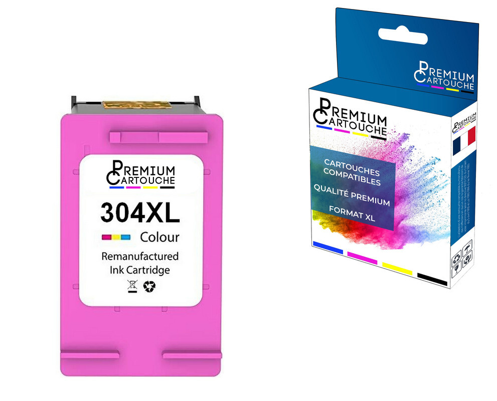 Cartouche HP 304 XL couleur à encre fluide pour des dégradés parfaits