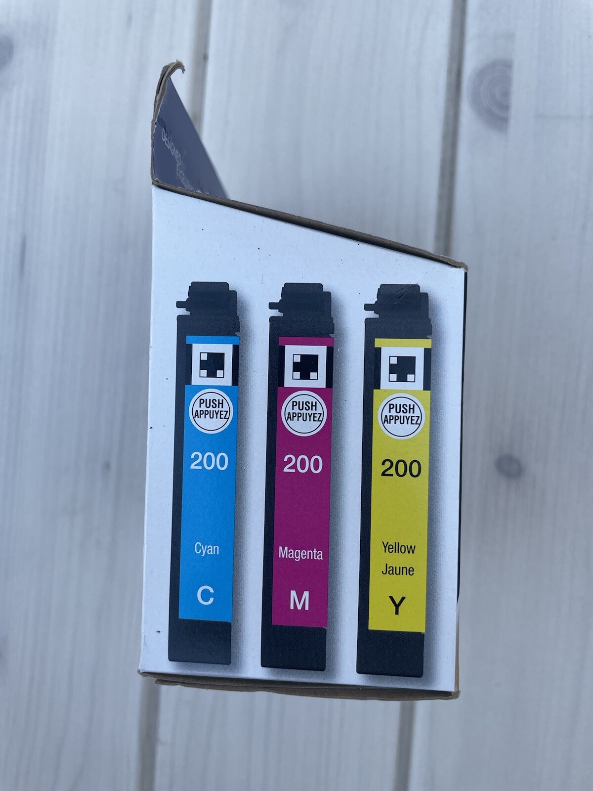 Genuine Epson 200 TriColor 3Pack Ink Cartridges Cyan Magenta Yellow