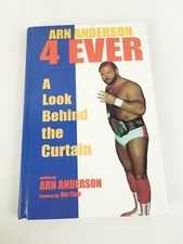 Arn Anderson 4 Ever Signed Hardcover Book Horsemen Wrestling WWF WWE AEW OOP