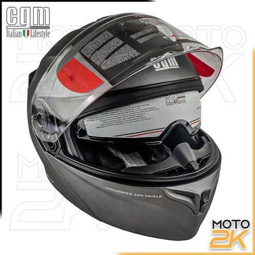 CASCO MODULARE CON VISIERA PARASOLE CGM 508G BERLINO ANTRACITE S / M / L /  XL | eBay