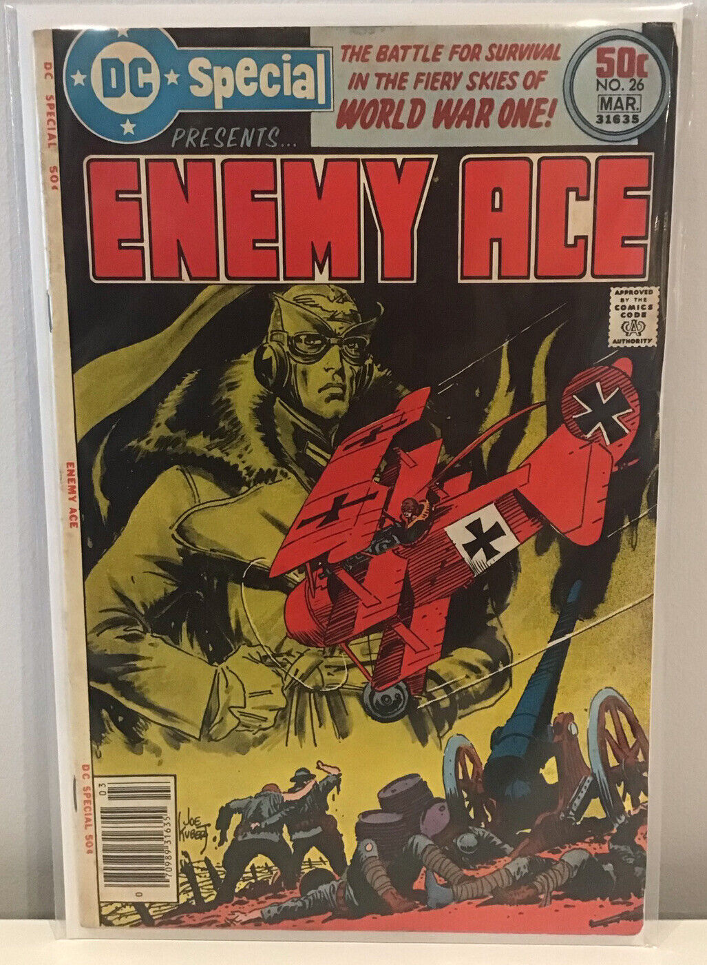 DC SPECIAL  #26 Presents: Enemy Ace. High-grade Bronze Age Comic 1977 50¢ Giant